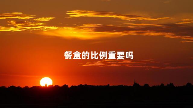 餐盒的比例重要吗