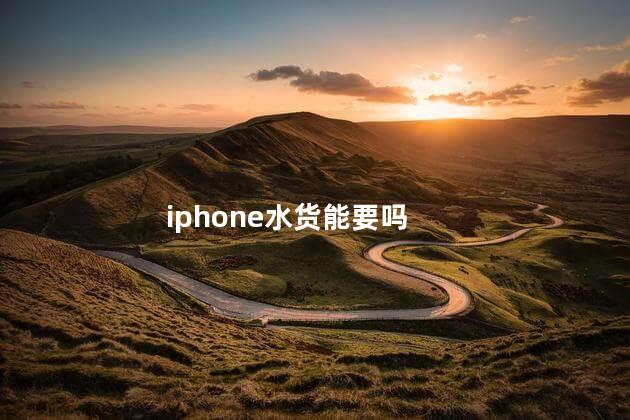 iphone水货能要吗