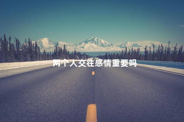 两个人交往感情重要吗