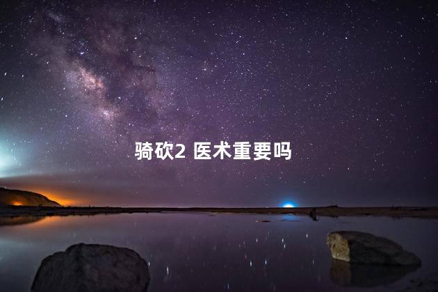 骑砍2 医术重要吗