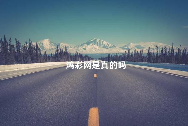 鸿彩网是真的吗