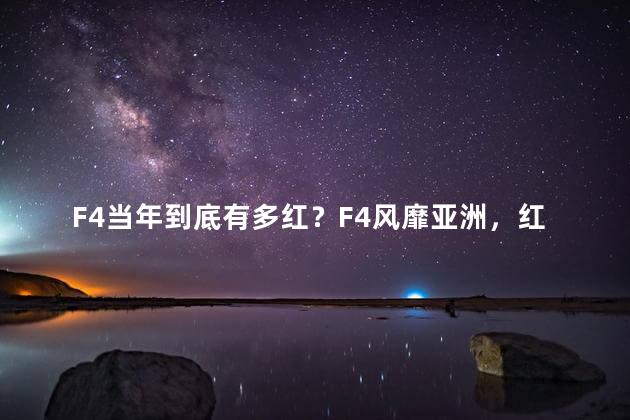 F4当年到底有多红？F4风靡亚洲，红遍大江南北！