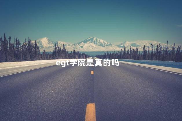 egt学院是真的吗
