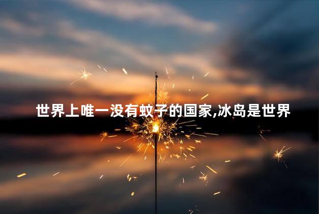 世界上唯一没有蚊子的国家，冰岛是世界上唯一没有蚊子的国家