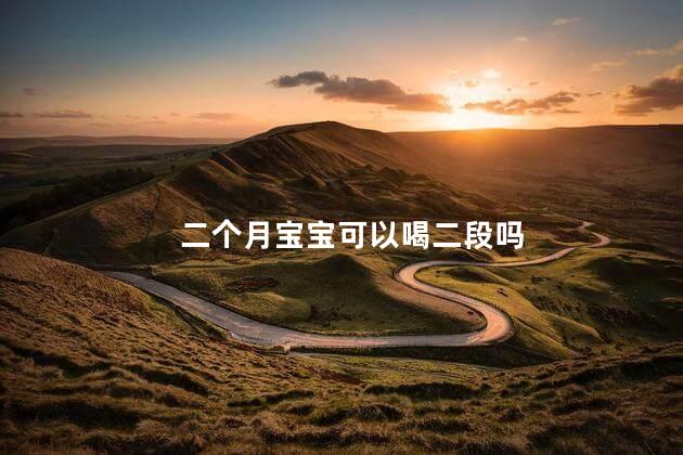 二个月宝宝可以喝二段吗