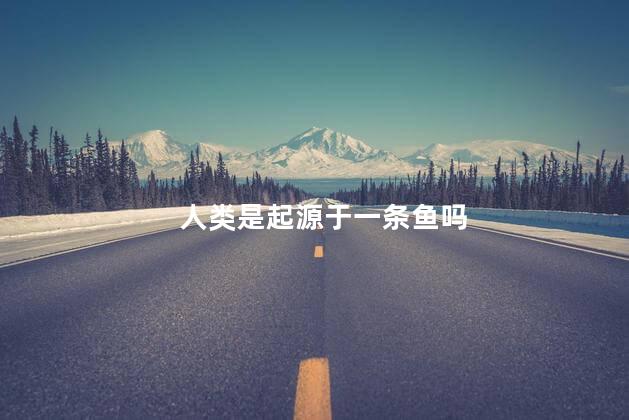 人类是起源于一条鱼吗