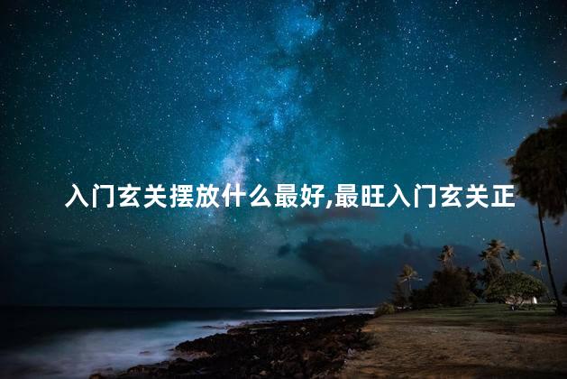 入门玄关摆放什么最好，最旺入门玄关正对大门摆件