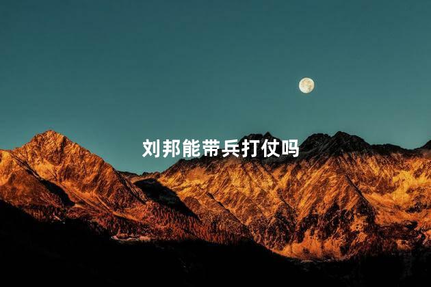 刘邦能带兵打仗吗，刘邦可以带多少兵