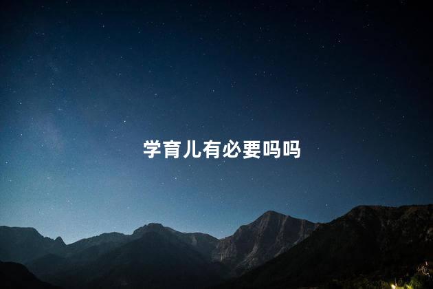 学育儿有必要吗吗