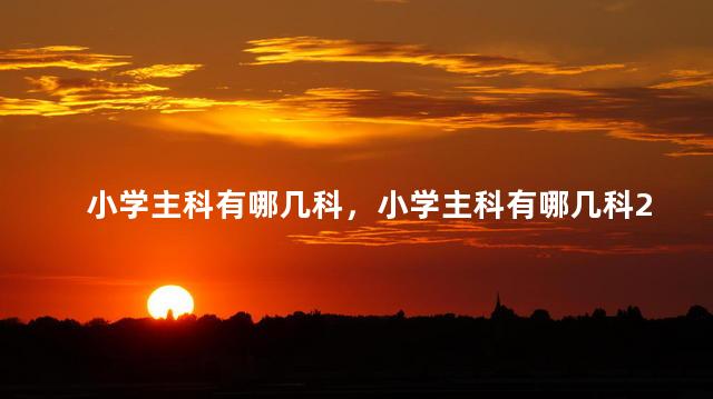 小学主科有哪几科，小学主科有哪几科2022