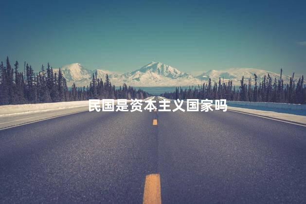 民国是资本主义国家吗