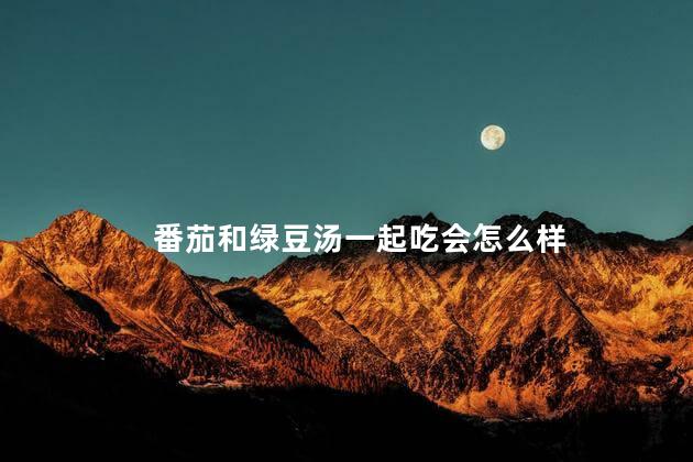 番茄和绿豆汤一起吃会怎么样
