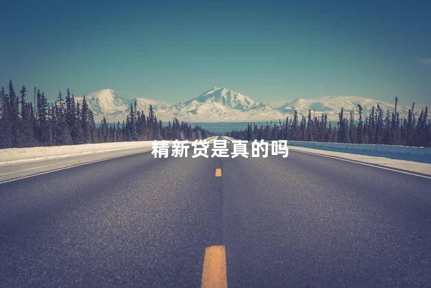 精新贷是真的吗